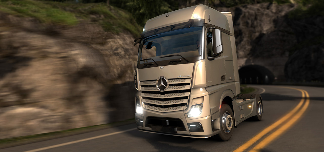 بازی کامیون Mercedes Benz Truck Simulator