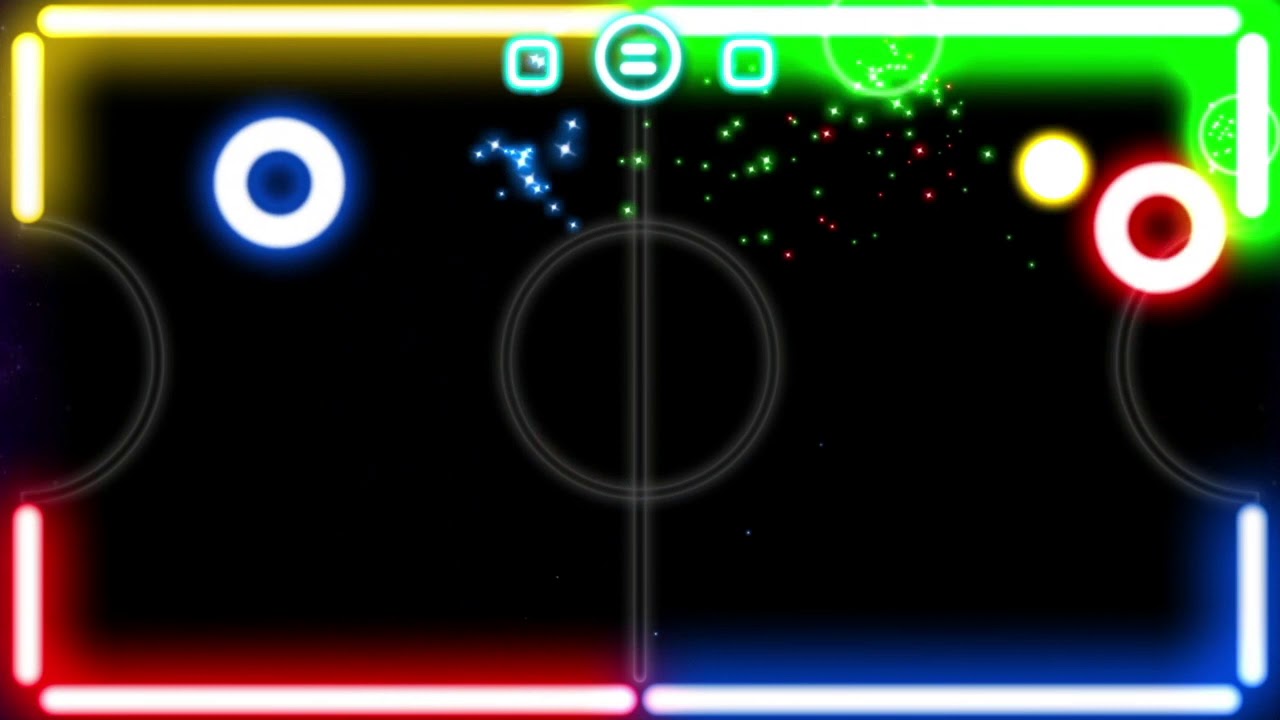 بازی دونفره Glow Hockey 2